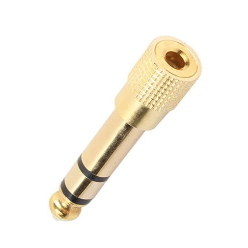Hridz 3.5mm to 6.35mm Stereo Jack Adapter – Gold-Plated 1/4" Headphone & Guitar Converter