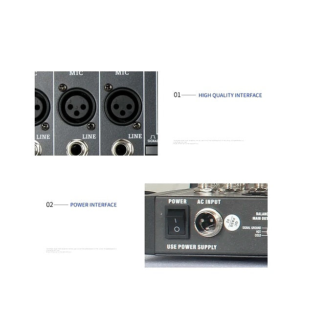 Hridz CT-120S professional 12-channel audio mixer