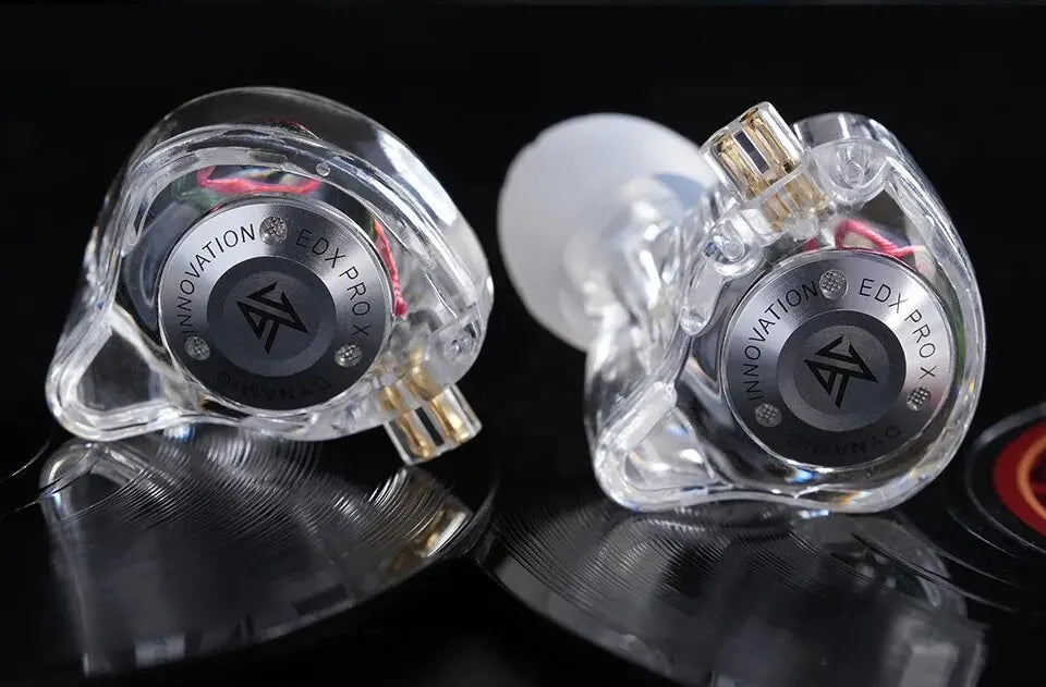 EDX Pro-X Wired In-Ear Monitor Earphones – No Mic, HiFi Stereo Bass