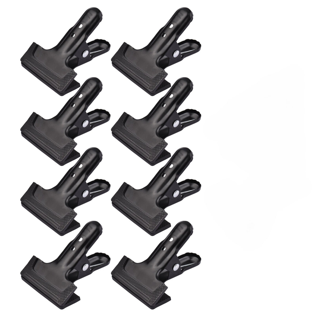 Hridz Heavy Duty Spring Metal Backdrop Clamps with Rubber Pad – 1 to 10 Pack