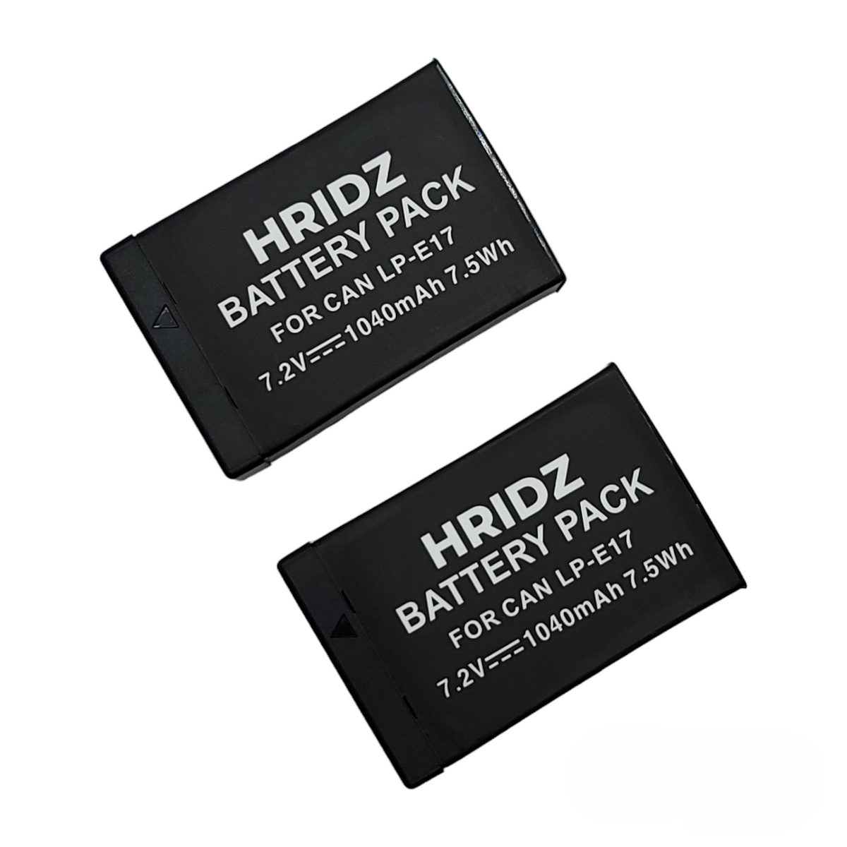 Hridz LP-E17 Battery & Charger Kit – 2 Batteries + Dual USB Charger for Canon EOS R8, R50, RP, M6, 200D, 77D, 800D