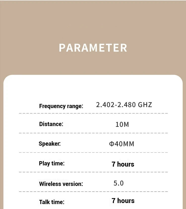 Hridz Wireless Bluetooth 5.0 Over-Ear Headphones – Foldable Gaming Headset with Noise Reduction & HD Mic