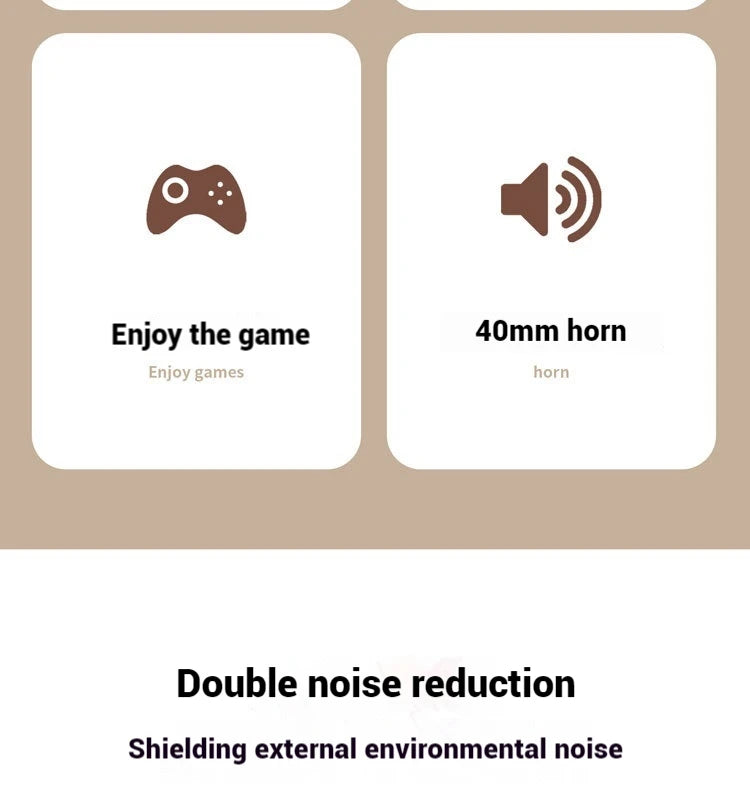 Hridz Wireless Bluetooth 5.0 Over-Ear Headphones – Foldable Gaming Headset with Noise Reduction & HD Mic