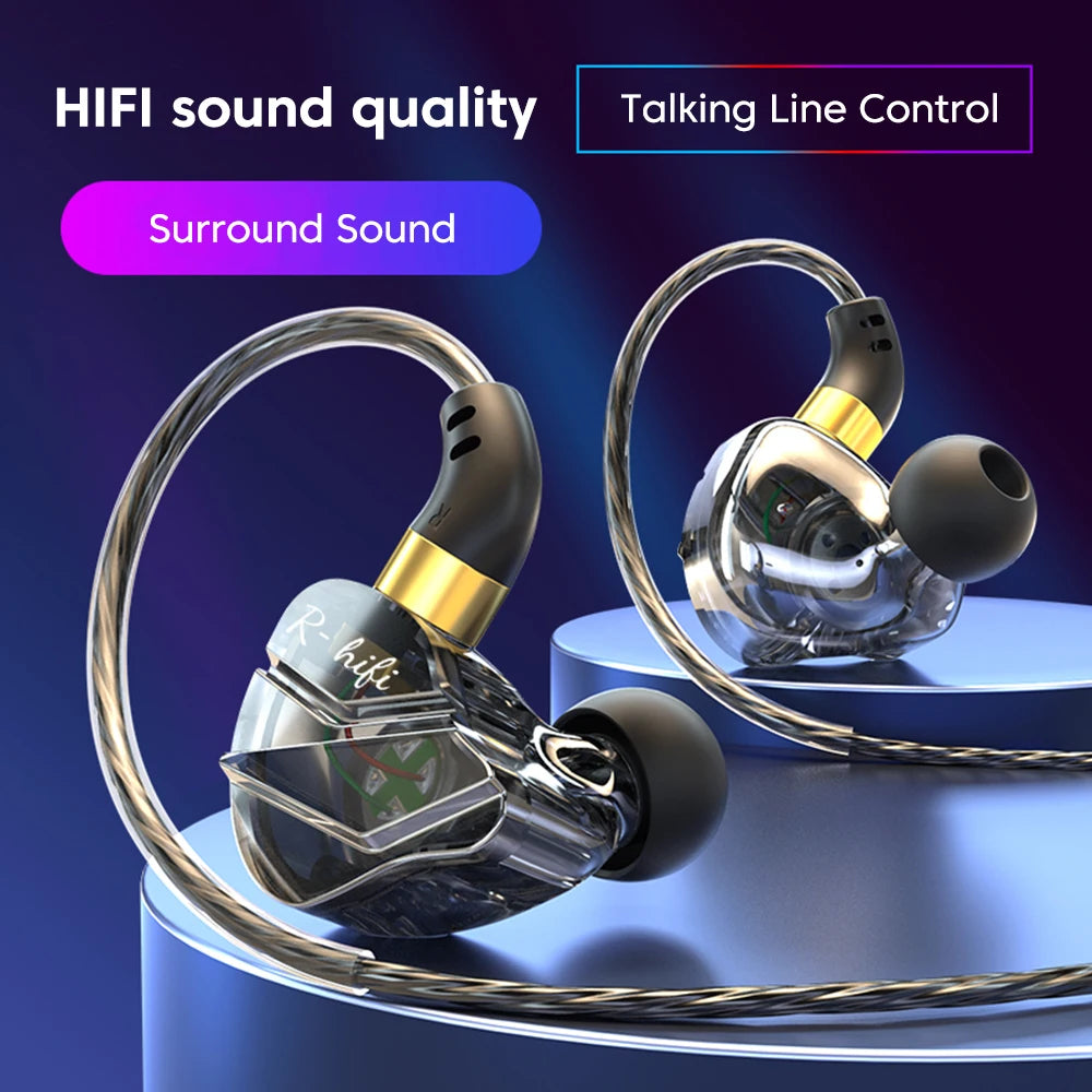 R-HiFi S16 Type-C Wired Gaming In Ear Earphones with Microphone HiFi Bass for Gaming, Music & Calls