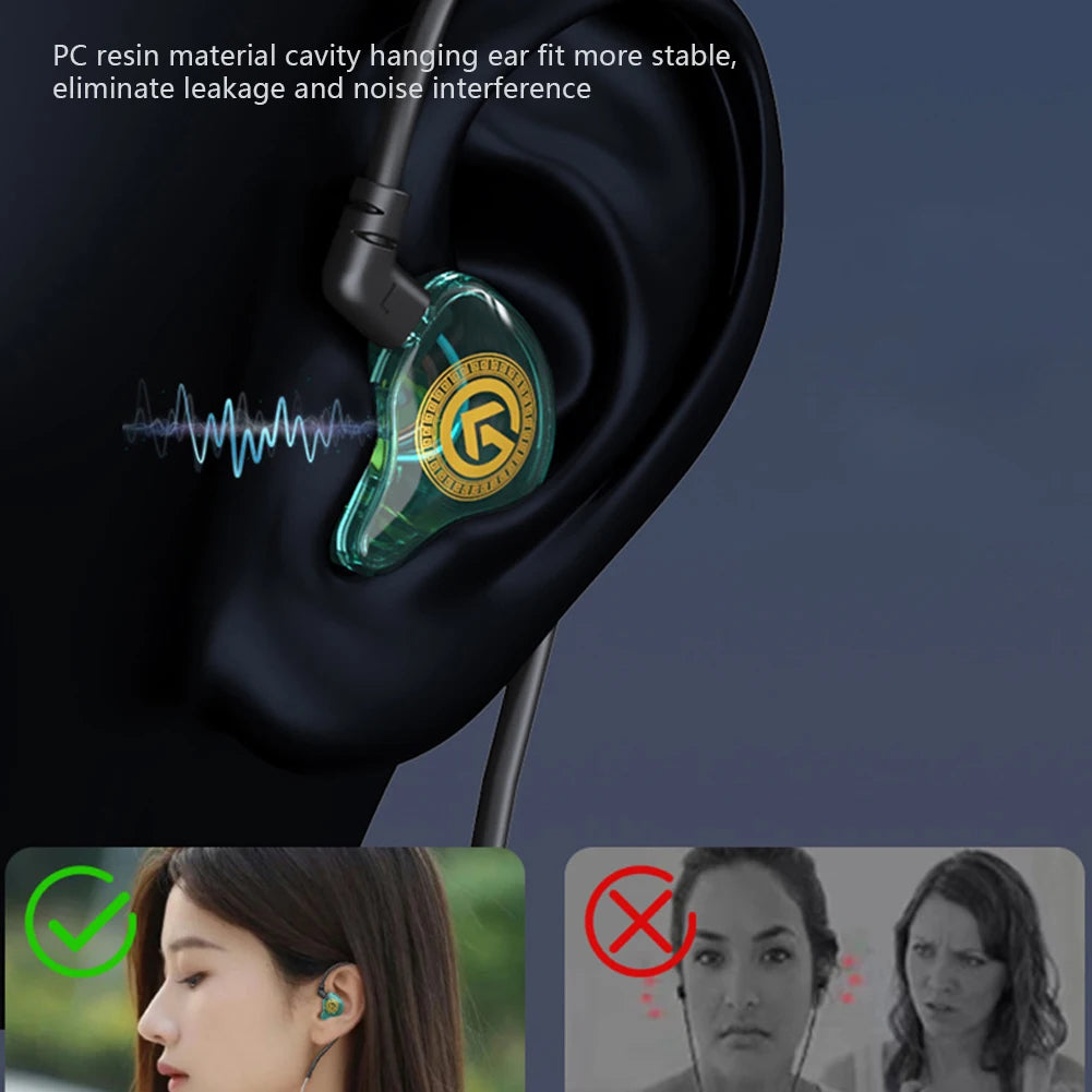 USB Type-C Wired In-Ear Earphones with Microphone Hifi Headphones with Volume Control