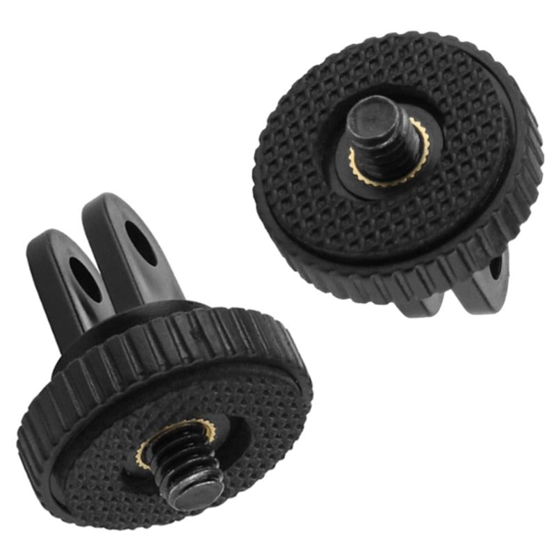 1/4" Mini Tripod Adapter Mount for GoPro Hero 11/10/9/8/7/6/5/4, Insta360, Xiaomi Yi, SJCAM, Sony & Action Cameras