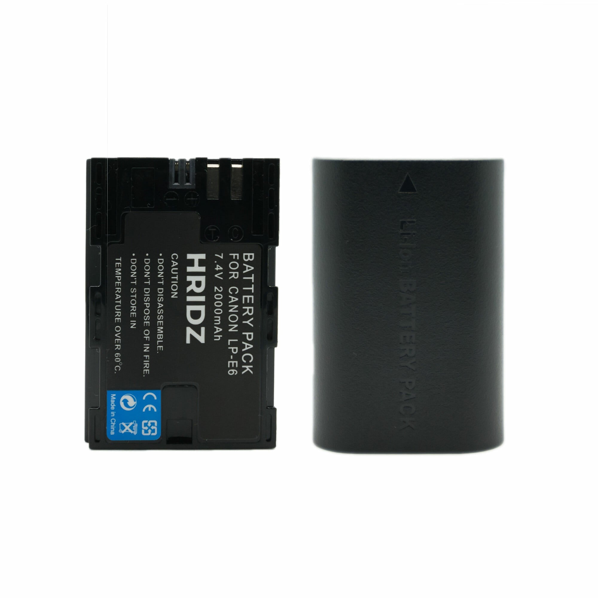 HRIDZ LP-E6 E6NH Batteries & Charger Pack for Canon R7 R6 5D 6D 7D 90D 80D 70D 60D E6NH