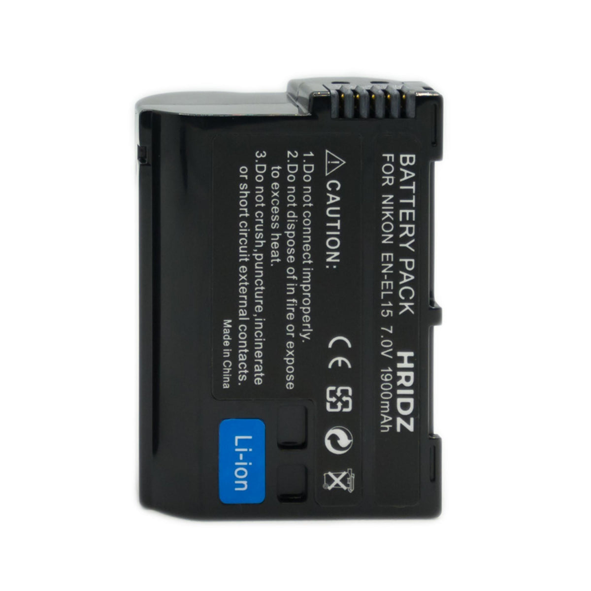 Hridz EN-EL15 battery for Nikon Z and DSLR cameras