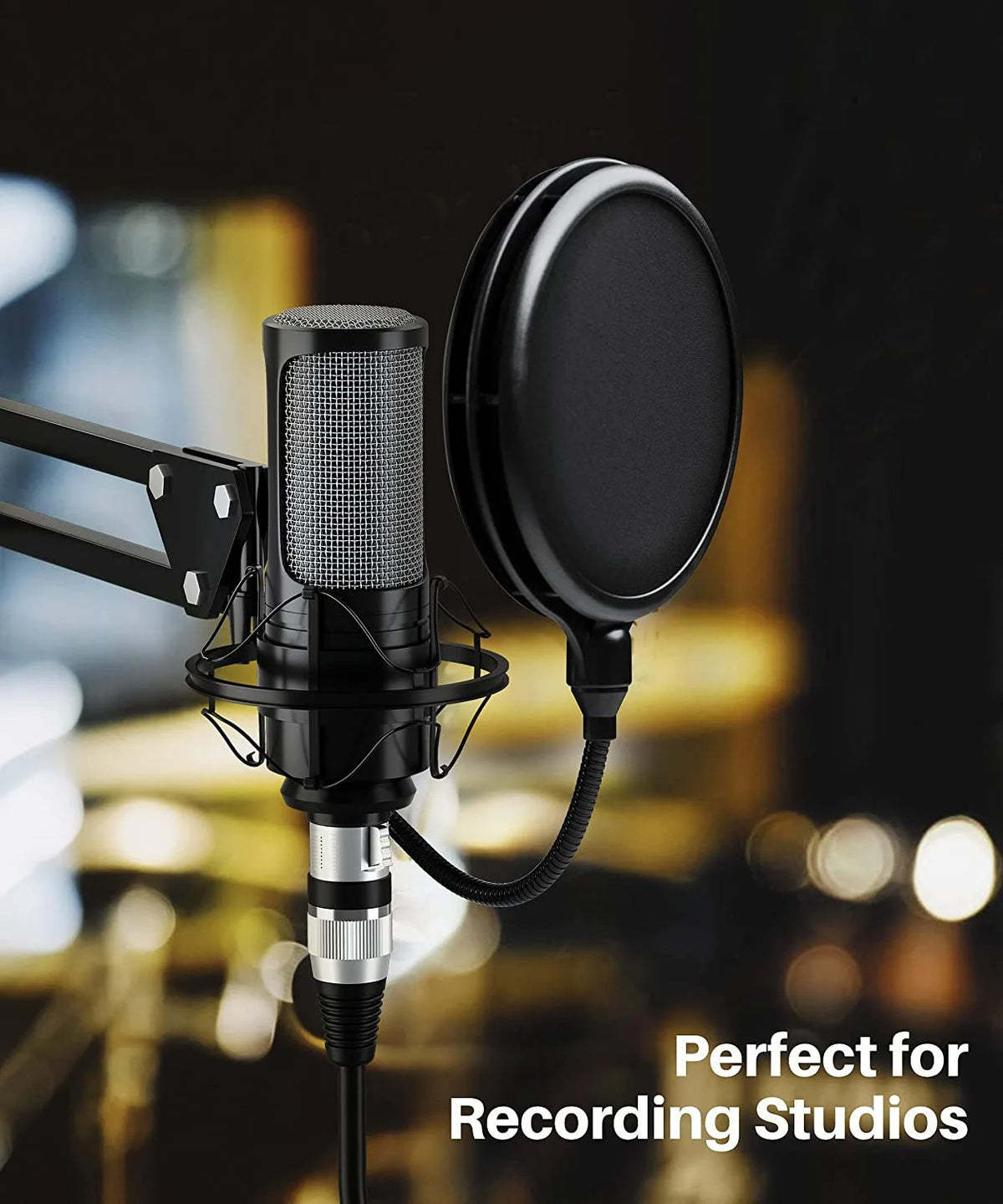 5M Hridz XLR Audio Cable Male to Female High-Fidelity Sound for Microphones Mixers Speakers & Amplifiers