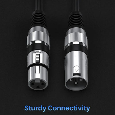 5M Hridz XLR Audio Cable Male to Female High-Fidelity Sound for Microphones Mixers Speakers & Amplifiers