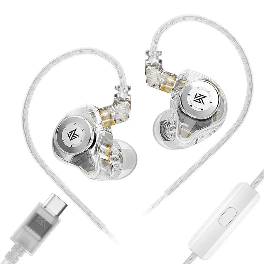 KZ EDX Pro USB-C in-ear monitor earphones with mic - photo 2