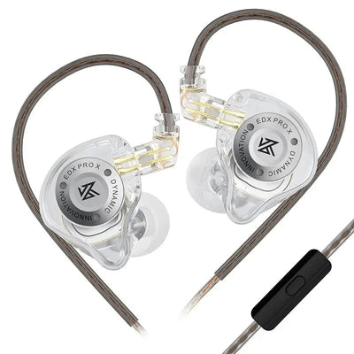 EDX Pro-X In-Ear Monitor Wired Earphones With Mic HIFI Premium Stereo Bass Music Earbuds Sport Headphones