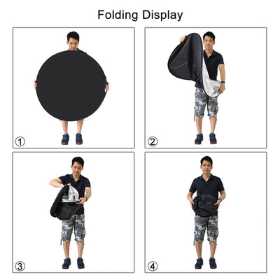 Hridz 1.1m portable light reflectors with Strong Hand Grip
