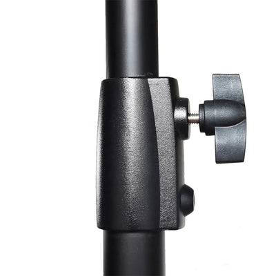 Hridz 280cm Black Stainless Steel Light Stand Colour Heavy Duty with Spigot