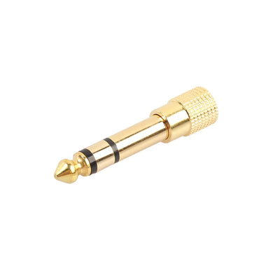 Hridz 3.5mm to 6.35mm Stereo Jack Adapter – Gold-Plated 1/4" Headphone & Guitar Converter