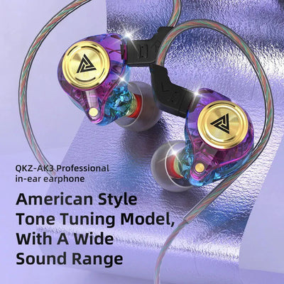 QKZ AK3 wired in-ear monitor earphones - photo 4