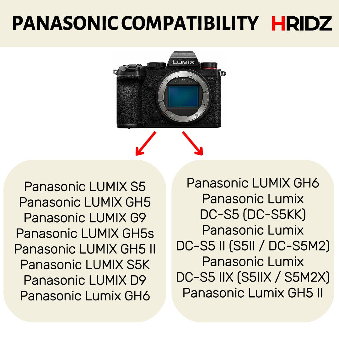Hridz BLK22 2*Battery 1*Dual Charger for Panasonic DMW-BLK22 LUMIX DSLR Camera GH5s S9 G9