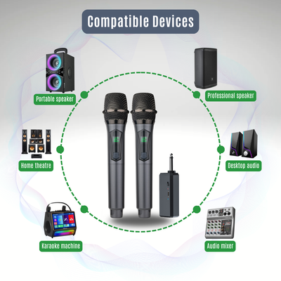 Hridz CT-60S 6-Channel Mixer & U8 Wireless Mic Bundle