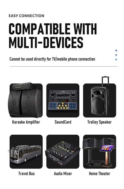 Hridz CT-60S 6-Channel Mixer & U8 Wireless Mic Bundle