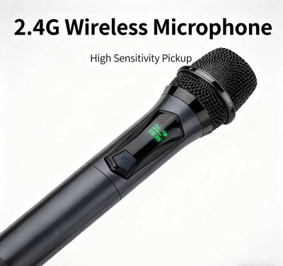 Hridz CT-80S 8-Channel Mixer & U8 Wireless Mic Bundle