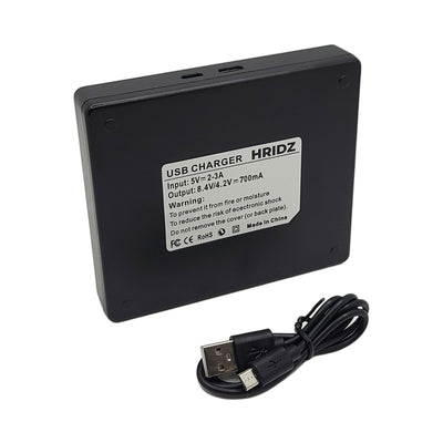 Hridz EN-EL12 Dual Battery Charger for Nikon Coolpix AW/P/S Series Cameras
