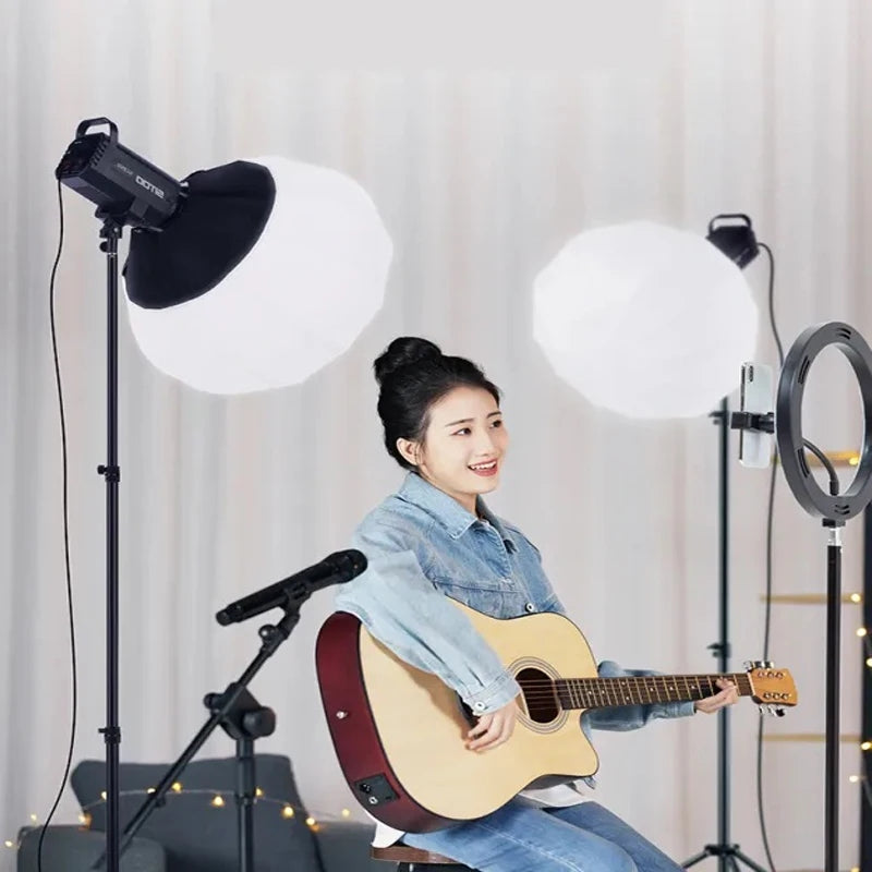 Hridz GLS65 65cm Globe Lantern Softbox with Bowens Mount – Collapsible 360° Diffuser