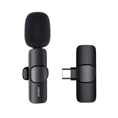 Hridz HZ9 Wireless Rechargeable Type-C Lavalier Microphone for Podcast & Interviews