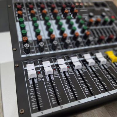 Hridz KG-4 / KG-6 / KG-8 Powered Audio Mixer 600W × 2 with Bluetooth, USB & Built-In Effects