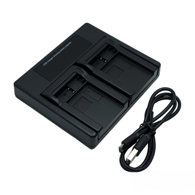 Hridz LP-E17 Battery & Charger Kit – 2 Batteries + Dual USB Charger for Canon EOS R8, R50, RP, M6, 200D, 77D, 800D