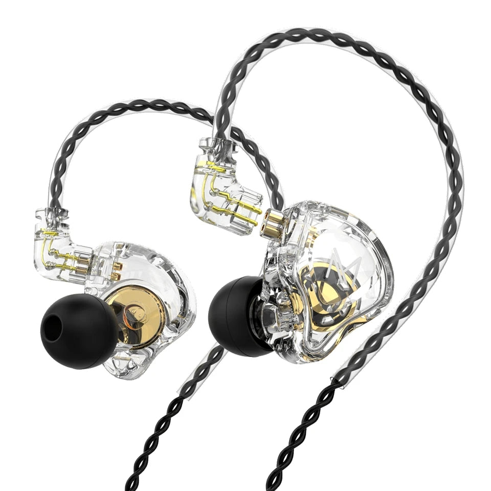 Hridz MT1 HiFi In-Ear Monitor Earphones – With or Without Mic, Dynamic DJ Monitors