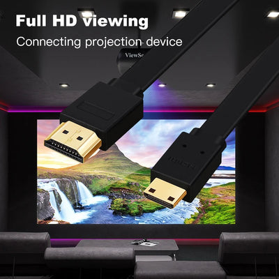 Hridz Mini HDMI to HDMI Cable V1.4 – 3D, Ethernet, 4K for Cameras, Tablets & Phones