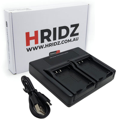 Hridz NB-2L Dual Battery Charger for Canon NB-2LH & EOS 350D/400D, PowerShot G7/G9