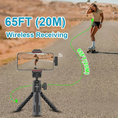 Hridz Professional Audio Wireless Lavalier Microphone Set with In-built noise reduction