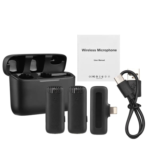 Hridz Professional Audio Wireless Lavalier Microphone Set with In-built noise reduction