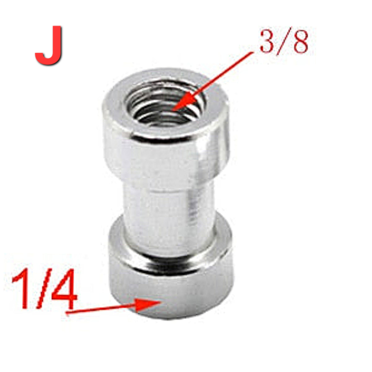 Hridz Tripod Screw Adapter – 1/4" to 3/8" Spigot Converter for Camera, Flash & Mic Rigs
