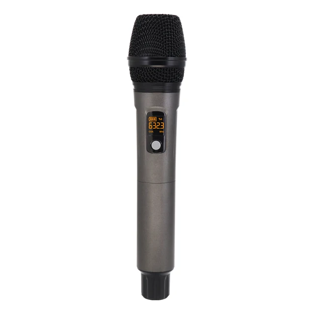 Hridz UR-109S Rechargeable Dual UHF Wireless Microphone System for Karaoke & Performances