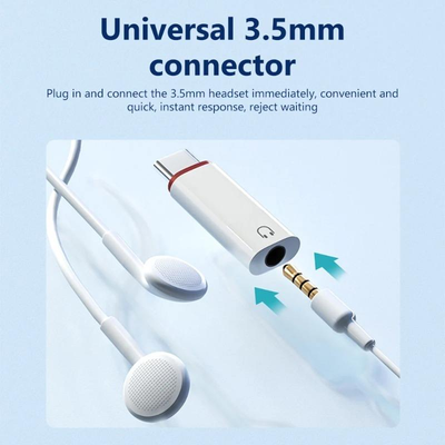 Hridz USB-C to 3.5mm Headphone Jack Adapter – DAC Audio Converter for Samsung, Pixel, Xiaomi & Huawei