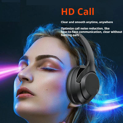 Hridz Wireless Bluetooth 5.0 Over-Ear Headphones – Foldable Gaming Headset with Noise Reduction & HD Mic