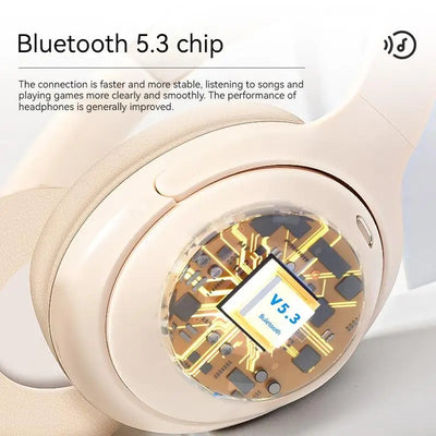 Hridz Wireless Bluetooth 5.0 Over-Ear Headphones – Foldable Gaming Headset with Noise Reduction & HD Mic