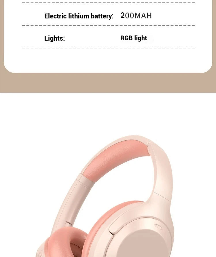 Hridz Wireless Bluetooth 5.0 Over-Ear Headphones – Foldable Gaming Headset with Noise Reduction & HD Mic