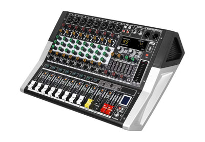Hridz KG-4 / KG-6 / KG-8 Powered Audio Mixer 600W × 2 with Bluetooth, USB & Built-In Effects