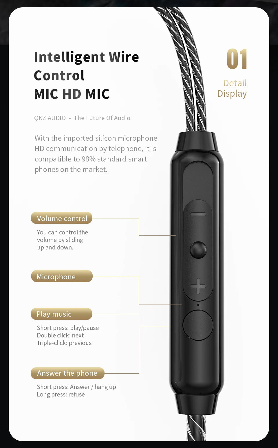 QKZ SK8 wired in-ear earphones - photo 30