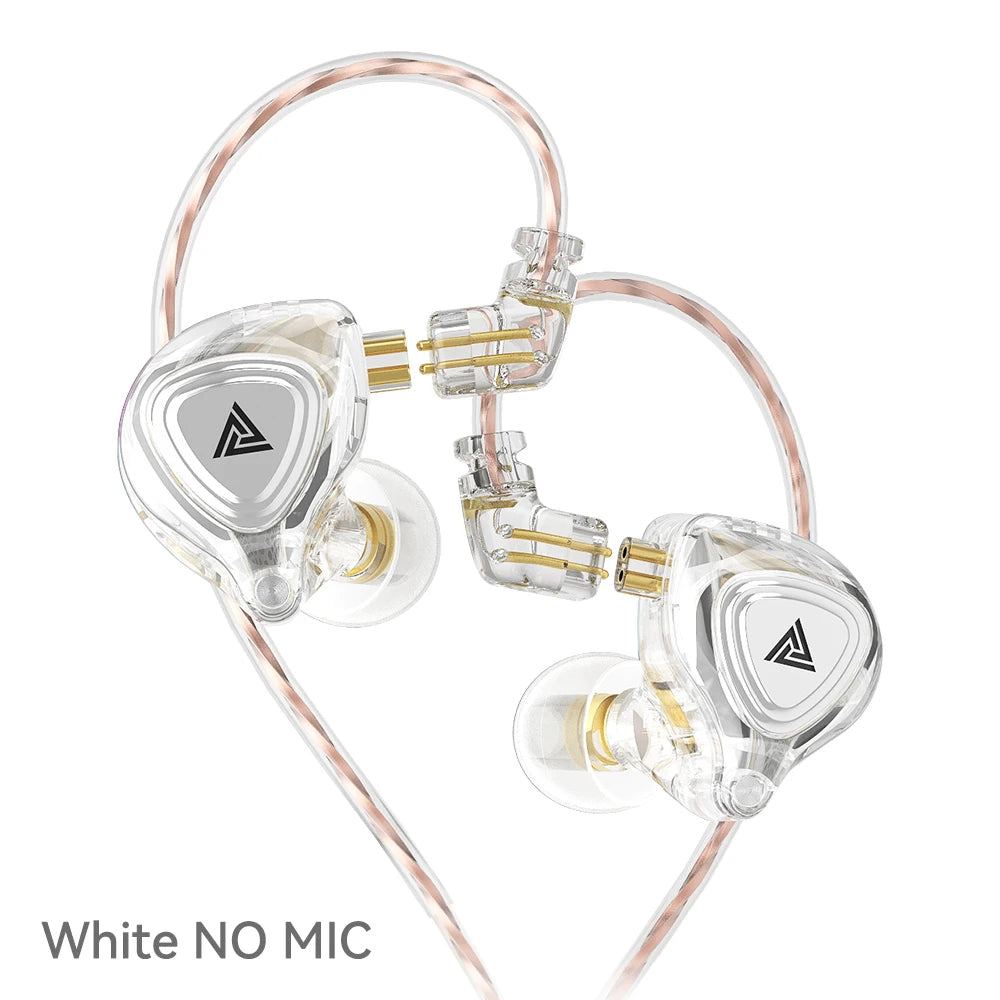 QKZ ZX3 No-Mic Dynamic Earphone In-Ear Monitor HiFi Heavy Bass Wired Headphones IEM