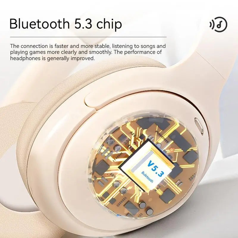 Hridz foldable wireless Bluetooth over-ear headphones with noise reduction and HD mic – photo 4