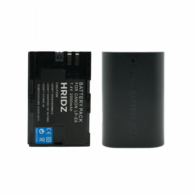 1Pc HRIDZ LP-E6 E6NH Battery for Canon EOS R7 R6 5D 6D 7D 80D 70D 60D LP-E6NH 60Da