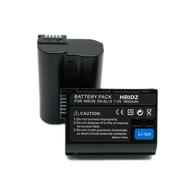 1pc Hridz EN-EL15 Battery for Nikon Z8 Z7 Z6 D780 D500 D600 D610 D750 D810 D850 Z5