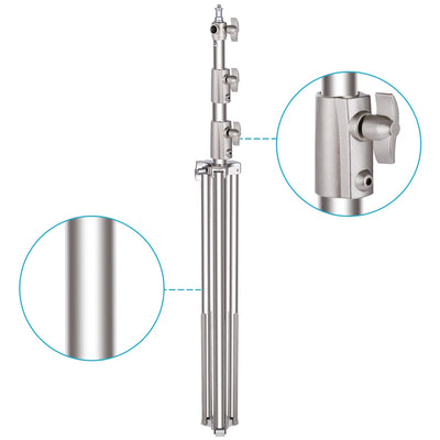 Hridz 280cm Stainless Steel Light Stand Heavy Duty with Spigot