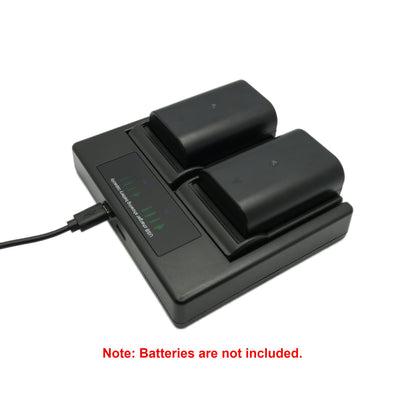 Hridz BLF19 Dual Charger for Panasonic DMW-BLF19 Battery G9 GH5s GH5 GH4 GH3