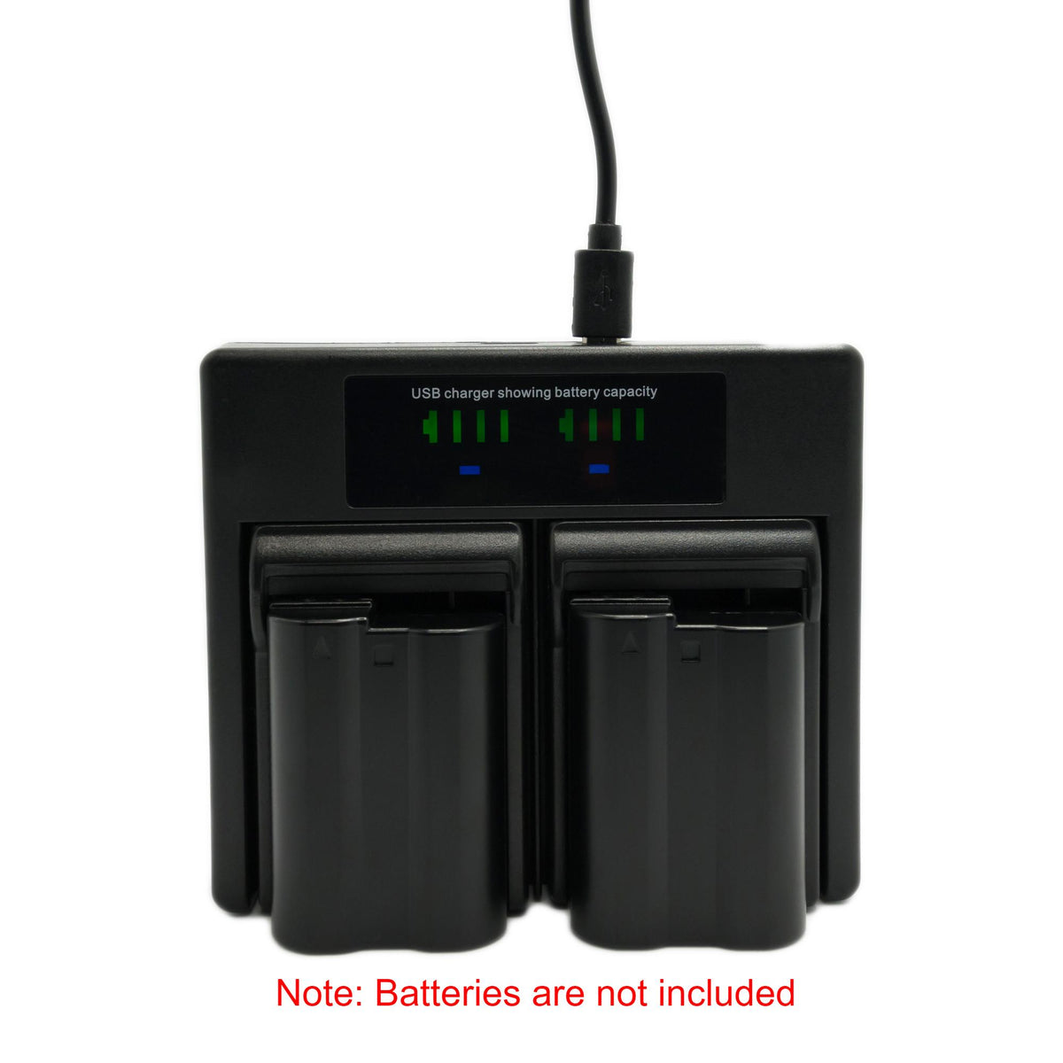 Hridz EN-EL15 Dual Battery Charger for Nikon Z5/Z6/Z7/Z8 & D-Series Cameras