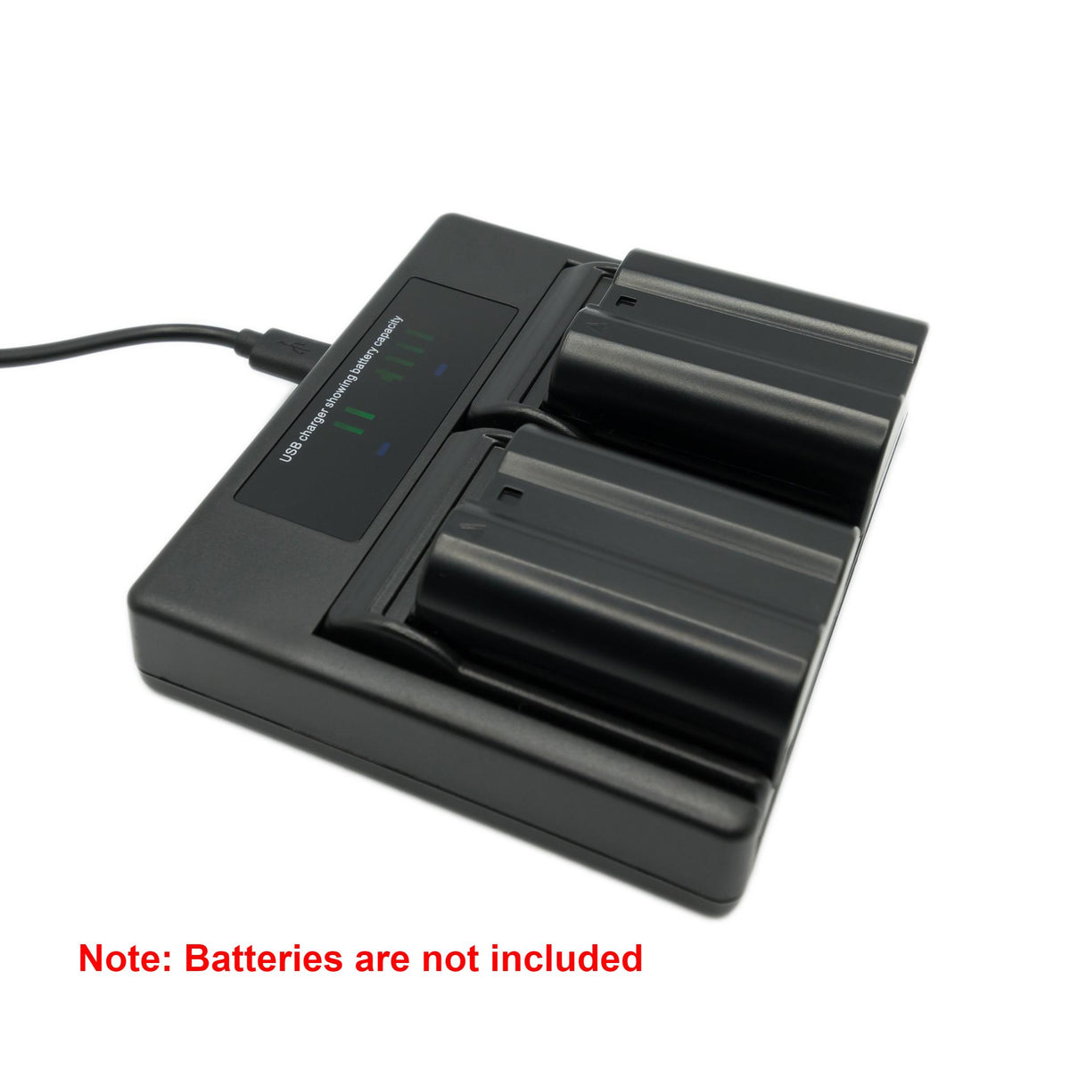 Hridz EN-EL15 Dual Battery Charger for Nikon Z5/Z6/Z7/Z8 & D-Series Cameras
